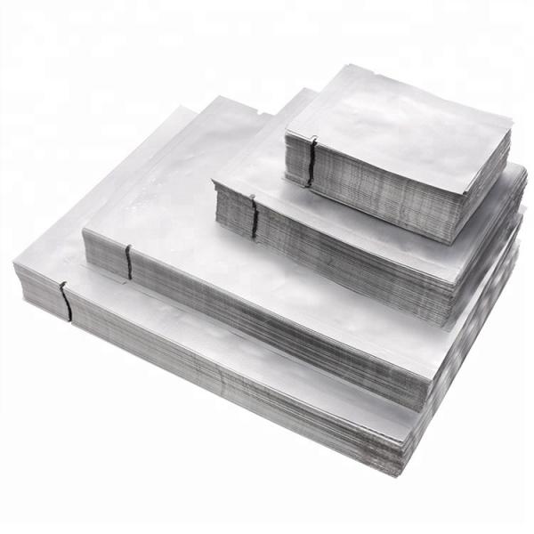 Custom Clear Silver Aluminum Foil Pouch Heat Seal Aluminum Foil Bags with Tear Notch