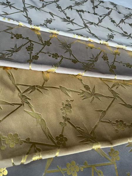 Upholstery Velvet Curtain Fabric Foil Holland Velvet Fabric Bronzing Printing Desgin