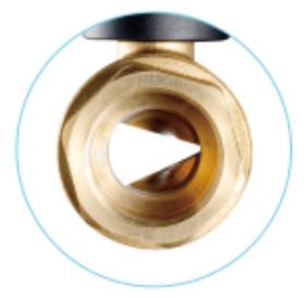 3711 Graduated Handwheel Brass Angle Ball Valve DN20 Flowrate Precisely Adjustable with PP-R Adapter x Flex. Male Nipple