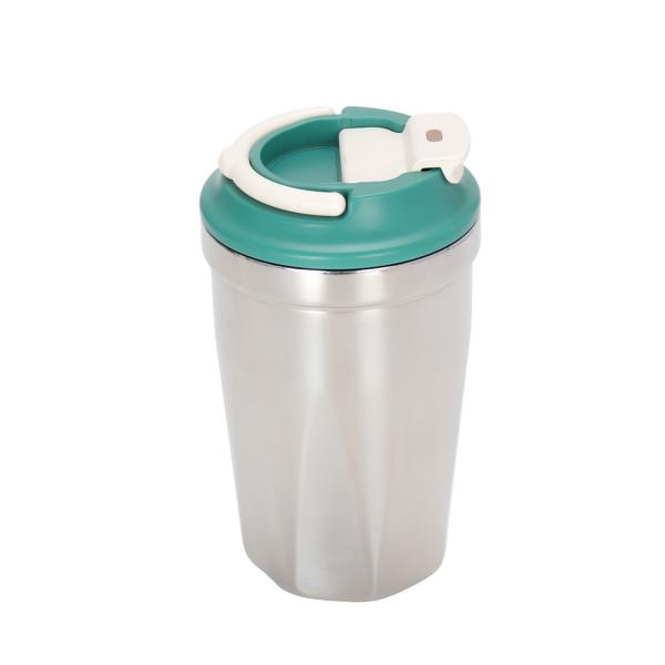 Contemporary Style Stainless Steel 420ml Vacuum Double-drinking Tumbler Insulated Cup