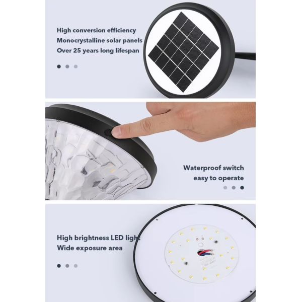 Lantern Style Solar LED Wall Lights Waterproof LED Patio Garden Lighting