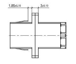Plastic Singlemode Duplex LC UPC fiber optic cable coupler