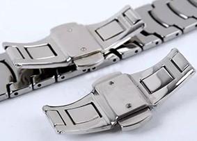 Solid Band 316L Stainless Steel Watches ,  Black Face Watch PVD Plating