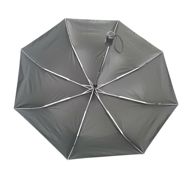 21 Inch Fully Automatic Opening Umbrella Pongee Fabric With Black Coating