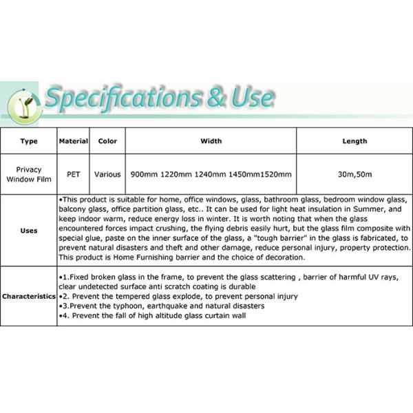 Customized PET Tinted Heat Control Window Film For House Glass Windows Protection