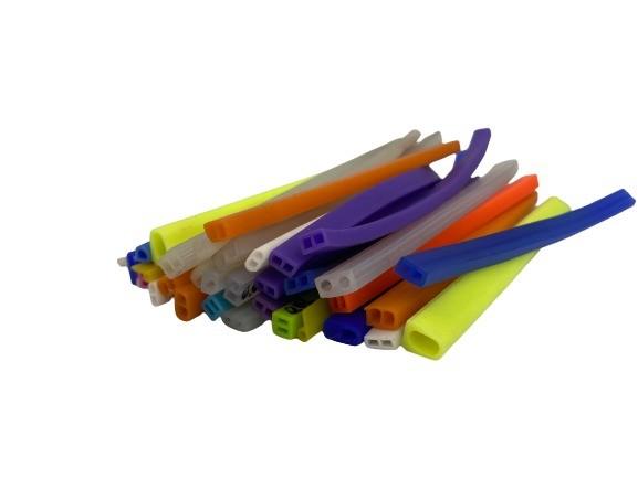 65±5/Customizable D Type Silicone Extrusions Flexible Heat Resistant Rubber Seal Strip