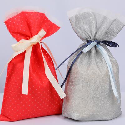 Bolsa de cuerda de tira no tejida ecológica 16x6x12 pulgadas personalizable
