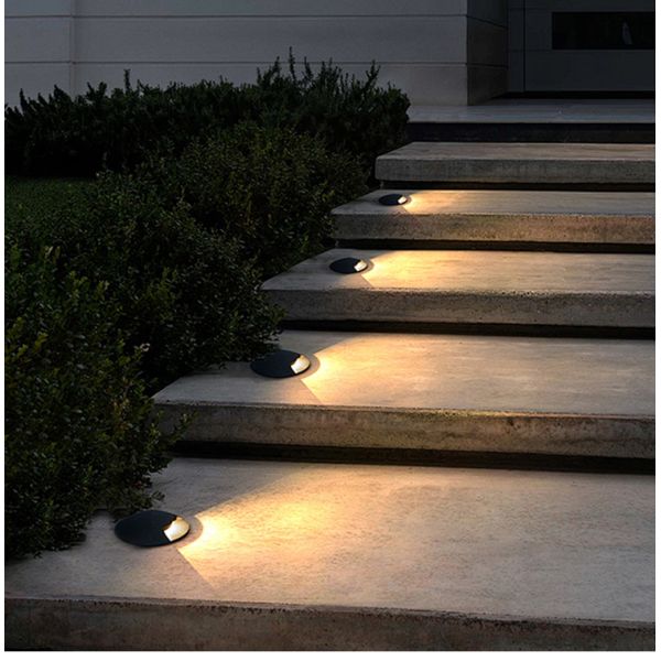 Side View Underground Lamp 12V-24V DC IP67 Aluminum Housing DIA60MM One Two Side-way
