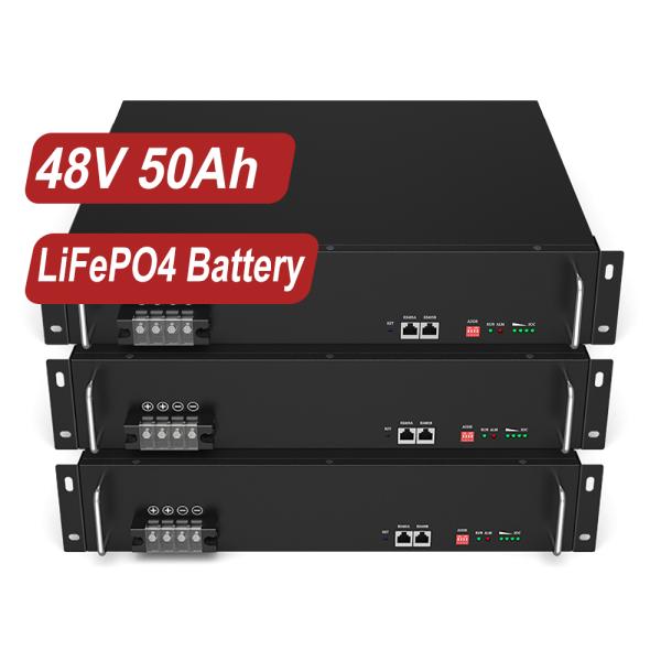 High Energy Lithium Ion Battery 48V 50Ah 100Ah LiFePO4 For Solar Energy Storage Systems