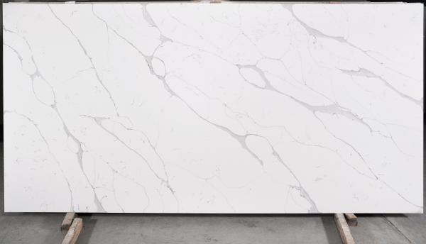 NSF de pedra da laje de quartzo artificial branco de Calacatta habilitado para Benchtop