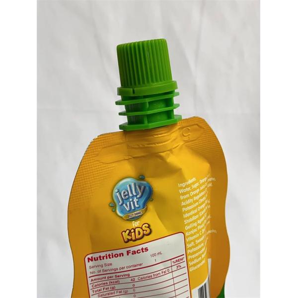 Custom Printed 100ml Spout Pouch Moisture Free Liquid Spout Bags