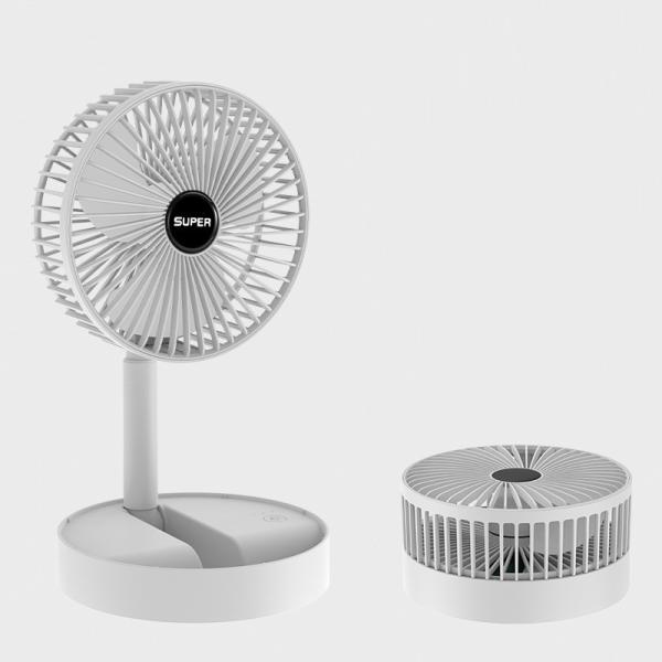 Desktop Office USB Charging Folding Telescopic Fan Mini Portable Electric Fan Plastic