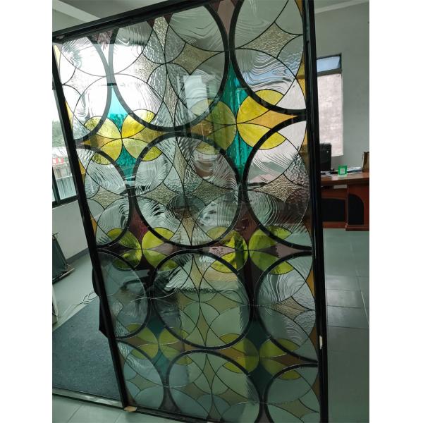 Цветное искусство стекло входная перегородка стена экраны двери и окна Tiff европейский ретро инкрустированные церковные резные стекла