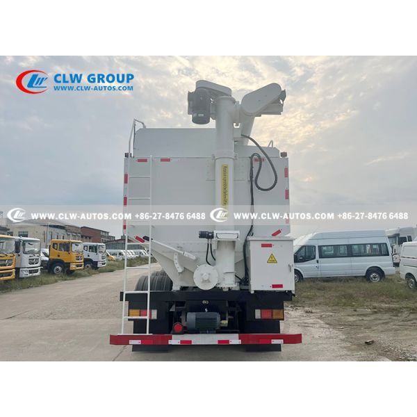4-Axle Bulk Feed Semi Trailer with High Payload Capacity and Automated Unloading System for Efficient Feed Transport