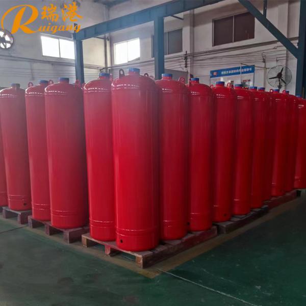 70L 90L 100L de aço carbono Fm200 cilindro de gás de nitrogênio para sistema de supressão de incêndio 4.2MPa / 5.6MPa