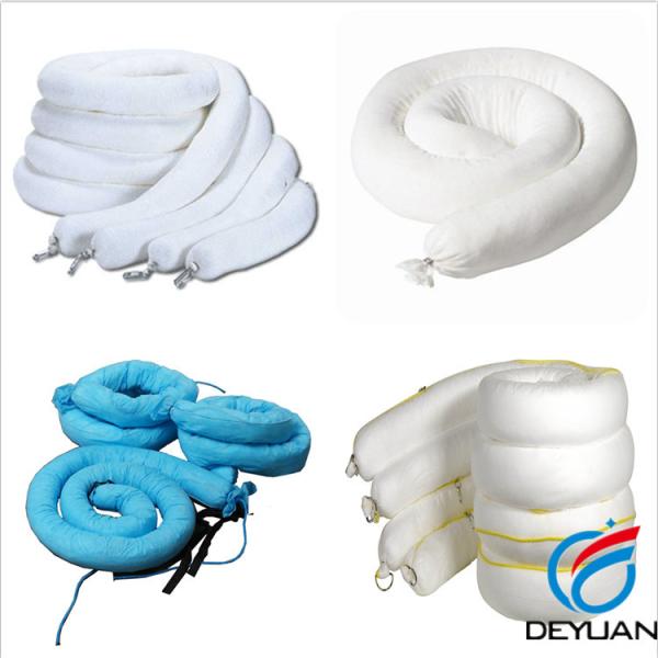 100% Polypropylene Efficiency Oil Absorbent Booms For industrial Spill Solution