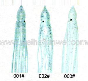 Soft squid skirt fishing lure color: 01#~15# size:3~15