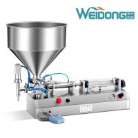 L'eau écrèment la machine de remplissage horizontale semi automatique 10ml-5000ml