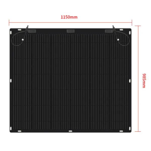 800W Flexible Solar Panel with IP68 Waterproof and 360 Degree Bendable for Roof RV Marine
