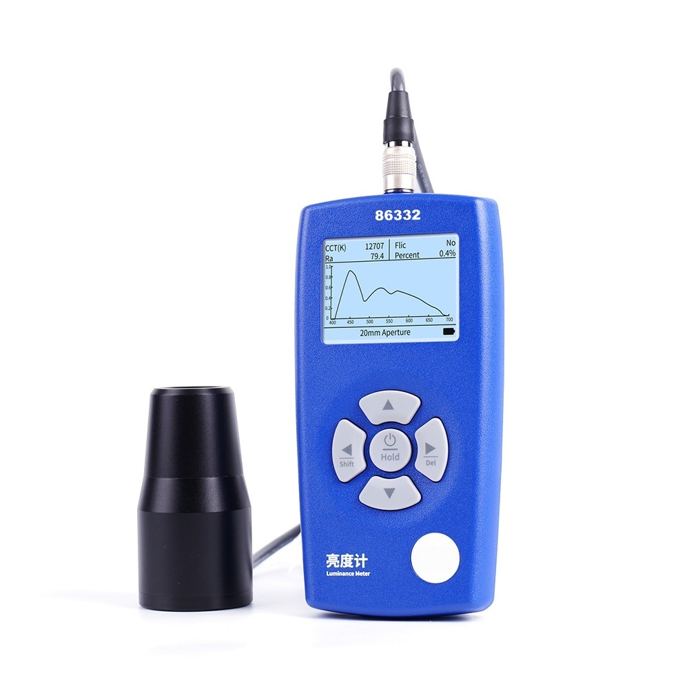 86332 Luminance Meter with Ultra-Wide Luminance Range 1,000,000 cd/m², Dual Measurement Apertures 10mm and 20mm, and Spectral Sensor Design