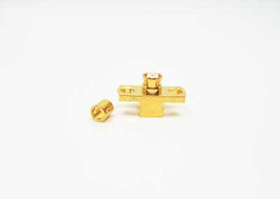 CE fêmea RoHS do tamanho compacto do conector do co-axial do ângulo direito de SMP RF habilitado