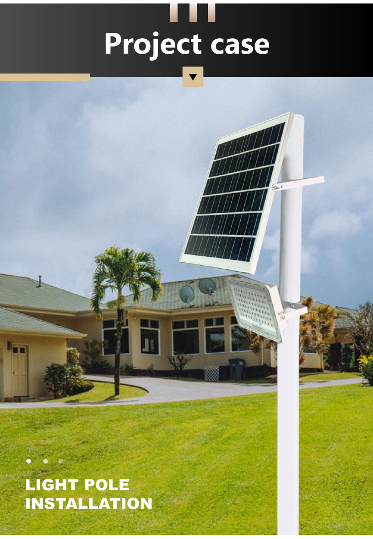 Дом IP65 100W солнечный приведенный в действие освещает батарею фосфорнокислого железа лития