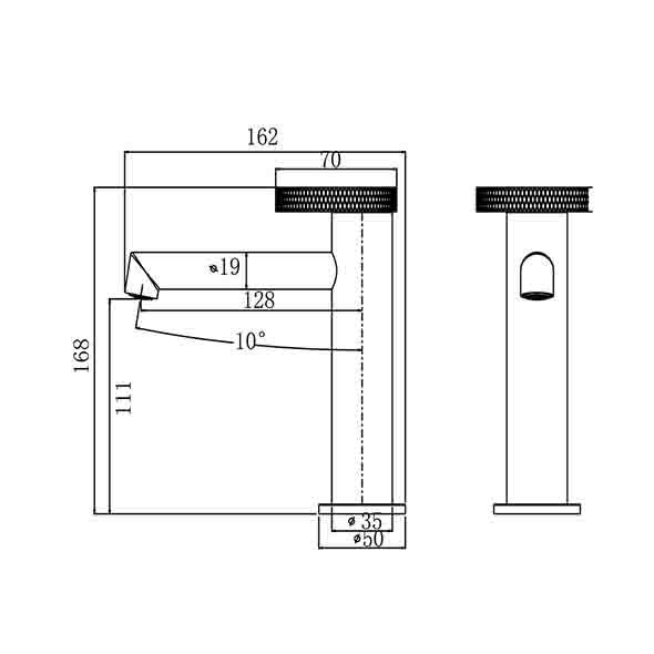 Corrosion Resistant Basin Mixer Faucet 168mm Brushed Rose Gold Tapware Durable Orin OR1122611