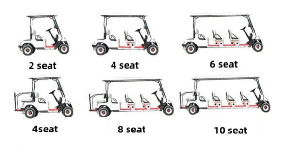 NEA 10 Seater Golf Cart Off Road Golf Buggy With LED Headlights Whosale High Quality Manufacturer