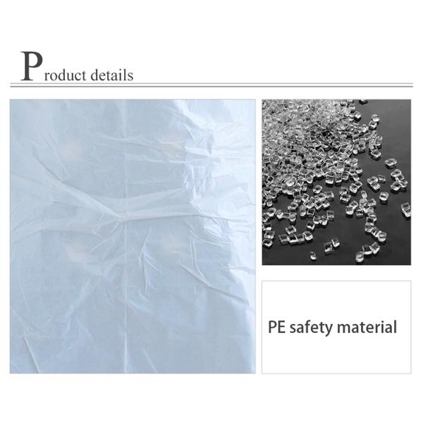 Disposable PE 70x110CM Blue/White Protect Safety Plastic Apron Roll Waterproof Dental Apron Without Sleeve