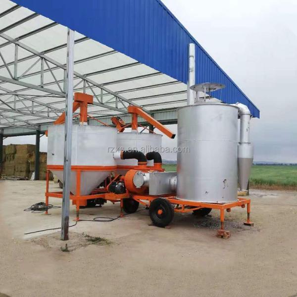 Small Capacity Mobile Grain Dryer for Corn Maize Batch Drying on the Moveable Farm