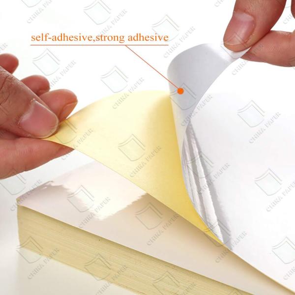 40/50/60GSM Yellow Sticker Silicone Coated Self Adhesive Release Glassine Paper for Stickers
