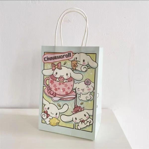 Eco Friendly Custom Cute Cartoon Accessories Paper Bags with Innovative Twisted Paper Handles