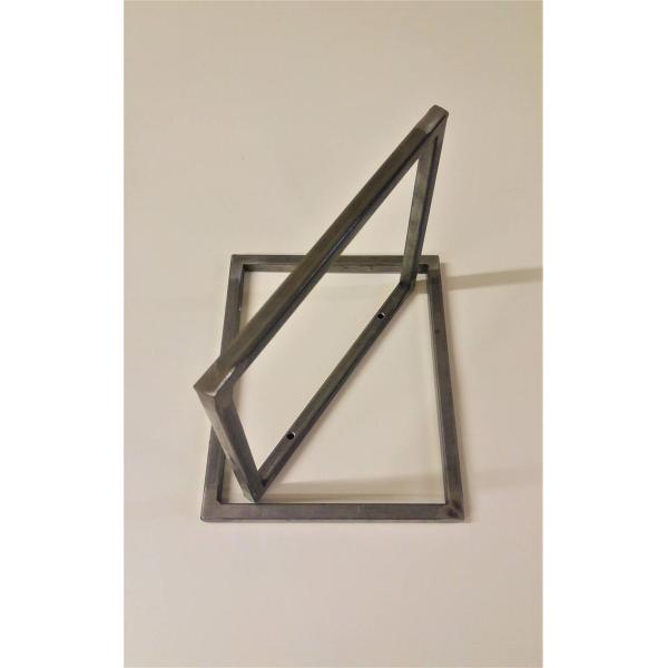 Stylish Black Brushing Architectural Rustic Scaffold Board Strap Style Shelf Bracket