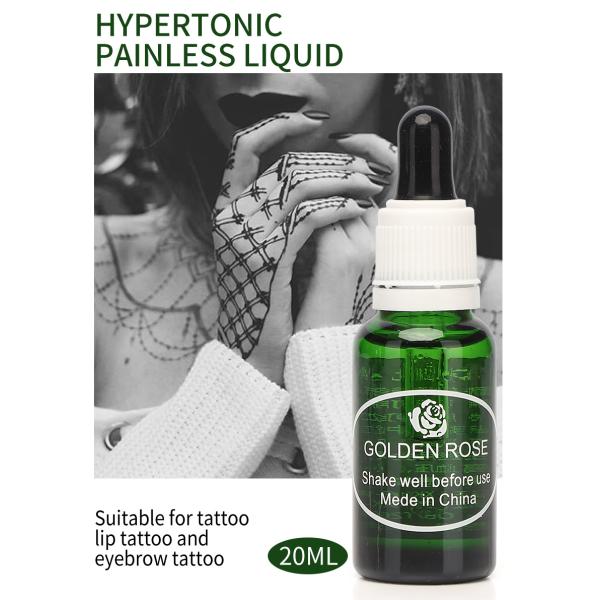 Golden Rose Microblading Tattoo Anesthetic Liquid For Semi-permanent Makeup Pain Relief 20ml/bottle