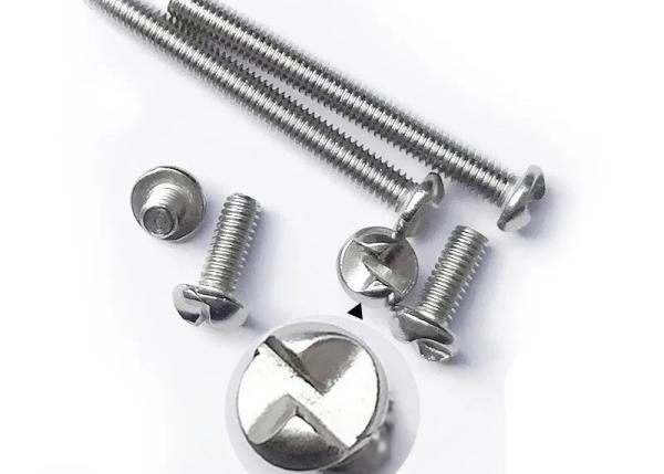 Customized Zinc Plated Steel zinc plated Security Screw With Sharp Point Coarse Thread