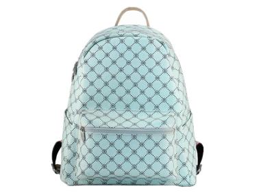 PU Leather Awesome Womens Backpack Bags Light Blue Colored For Travelling