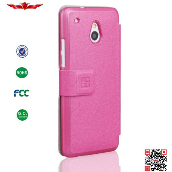 New 100% Qualify PU Wallet Leather Cover Cases For HTC ONE Mini M4 High Quality Colorful