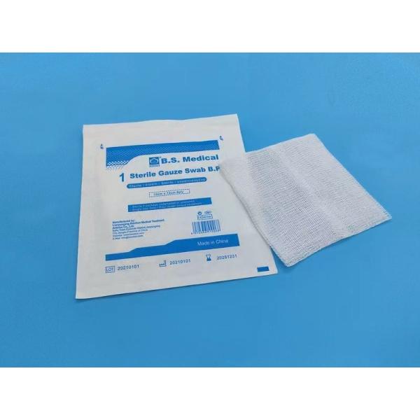 High Quality Disposable Wound Dressing Absorbent 100% Cotton Gauze Swabs Pads With CE Certificate