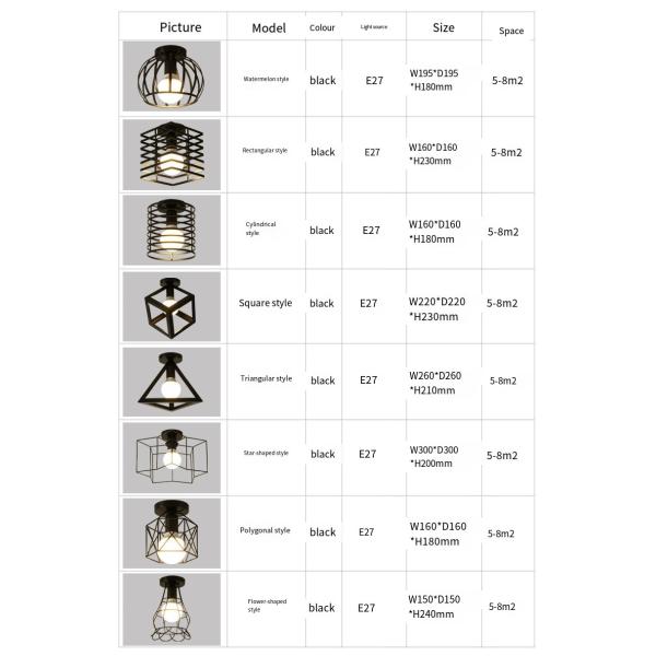 JYLIGHTING E27 Ceiling Lights For Home Round Living Room And Bedroom Pendant LED Ceiling Light