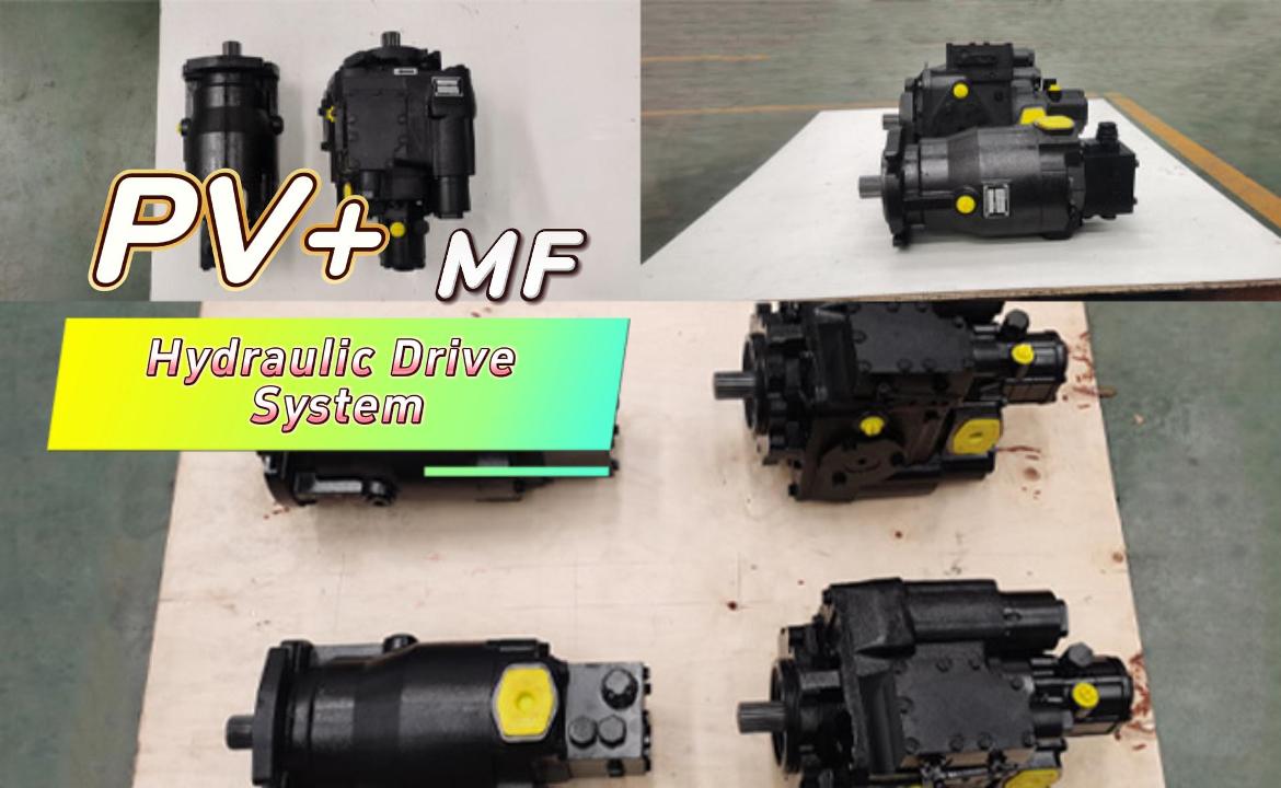 silage machine hydraulic drives system Литой железный зеленый кормоуборочный комбайн Гидравлическая система привода PV110 MF110