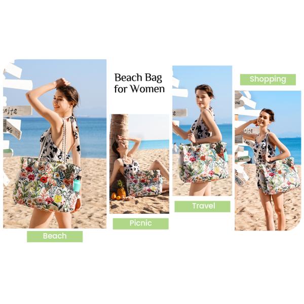 Hot Selling Multifunctional Large Capacity European And American Classic Popular Beach Bag Travel Holiday Gym Essential
