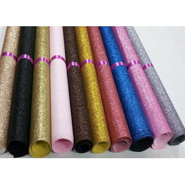 80gsm Non Woven Backing Glitter Material Multi Color 0.6mm Thickness