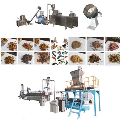50-2000 Kg/H Sinking / Floating Fish Feed Extruder Line With Pellet Size 0.8-12mm