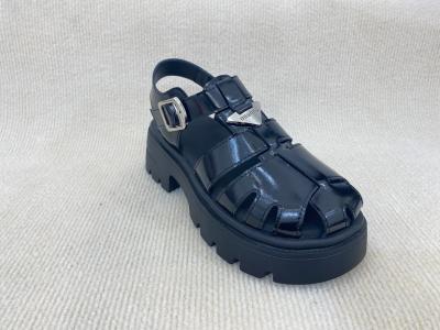 TPR Womens Silver Platform Sandals With Thick Soled And Cover Head