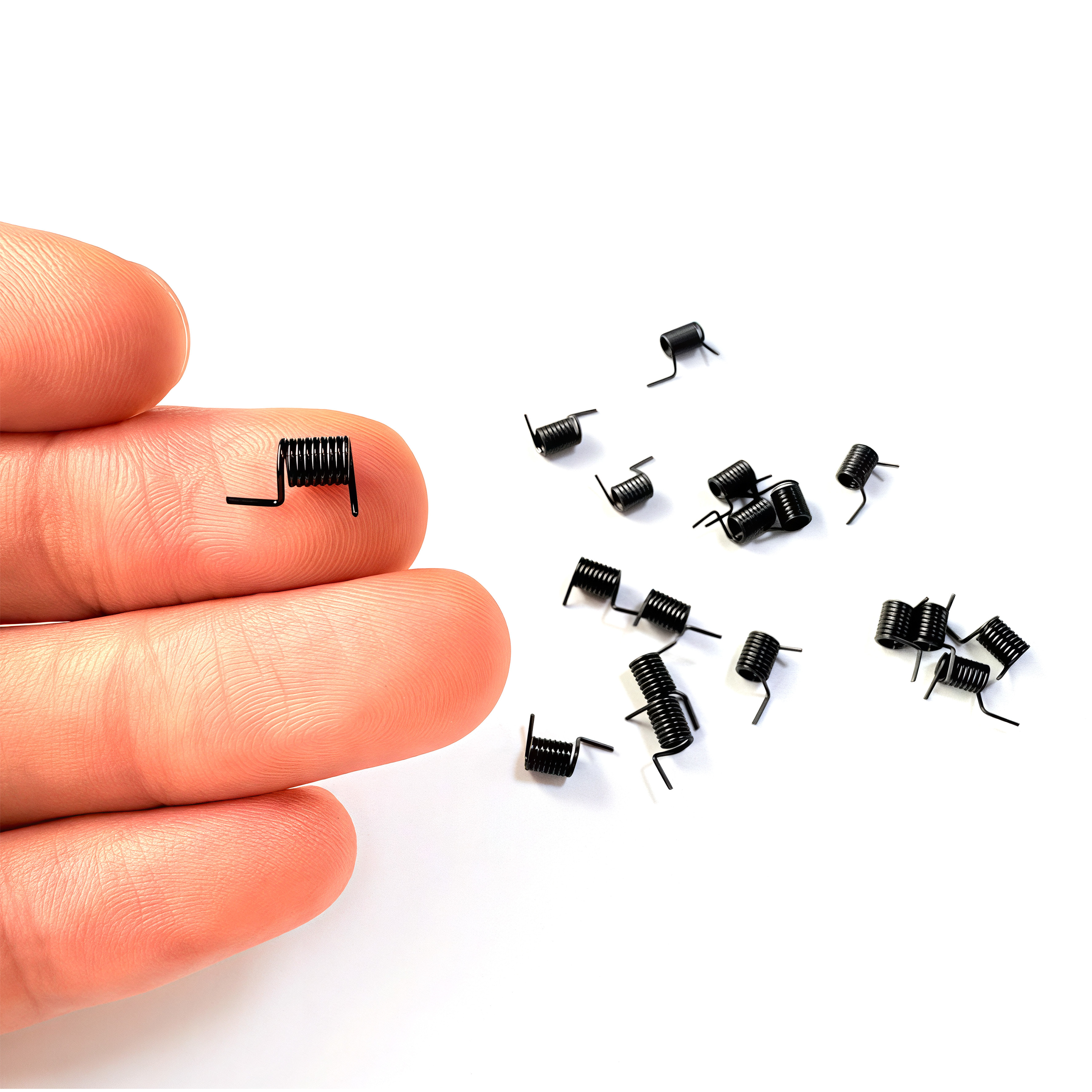 Custom Helical Torsion Spring 0.5mm Carbon Steel Compact Size For Small Pop-up Plastic Cover