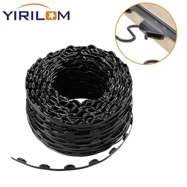200m/Roll Plastic Clip Strip for Zigzag Springs with Nylon/PP Material and 10cm/12cm/15cm Knot Distance