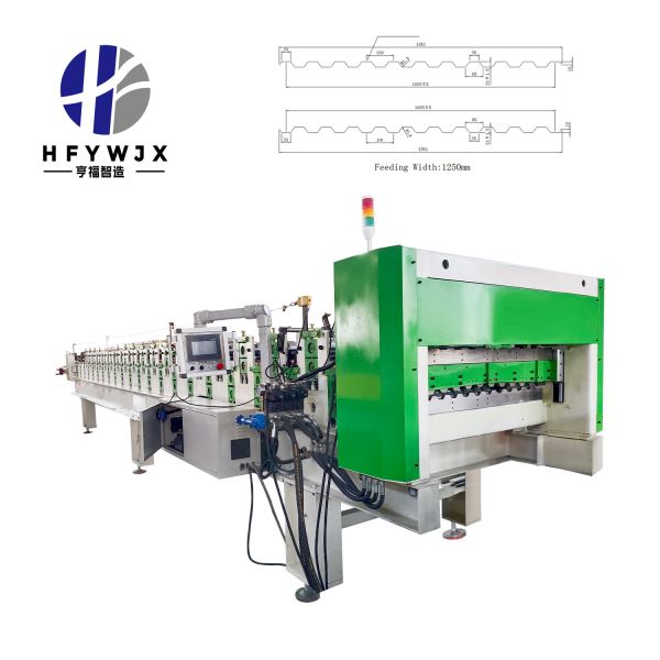 PLC Intelligent Trapezoidal Roll Forming Machine 40m/Min with 23 Stations