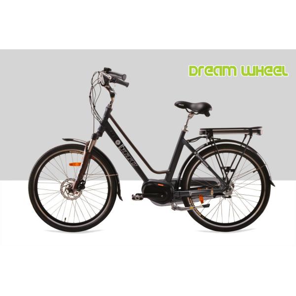 36V 250W City Mid Motor Electric Bike EN15194 25km/H Disc Brake For Front