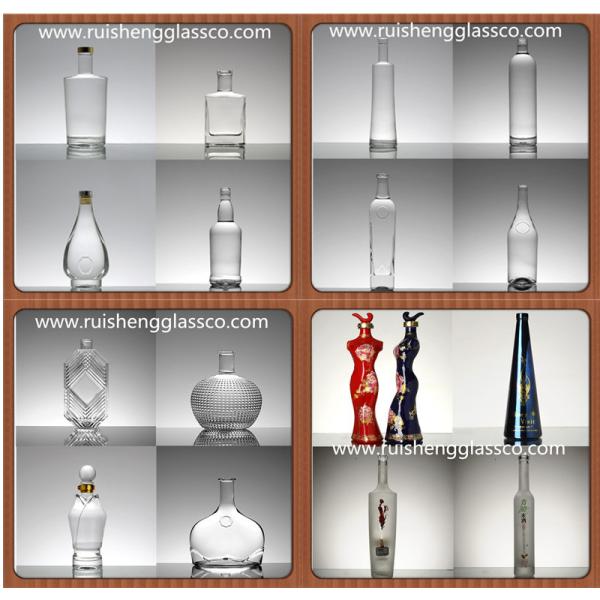 Industrial Beverage Custom Design Glass Bottle Glass Liquor Bottles for Vodka