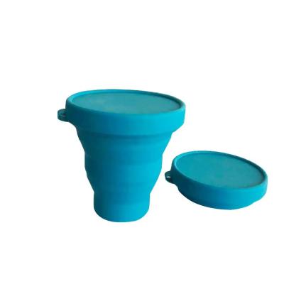 Tasse se pliante expansible de boissons de camping de tasse de Nintora-C de silicone de tasse pliante pliante de voyage